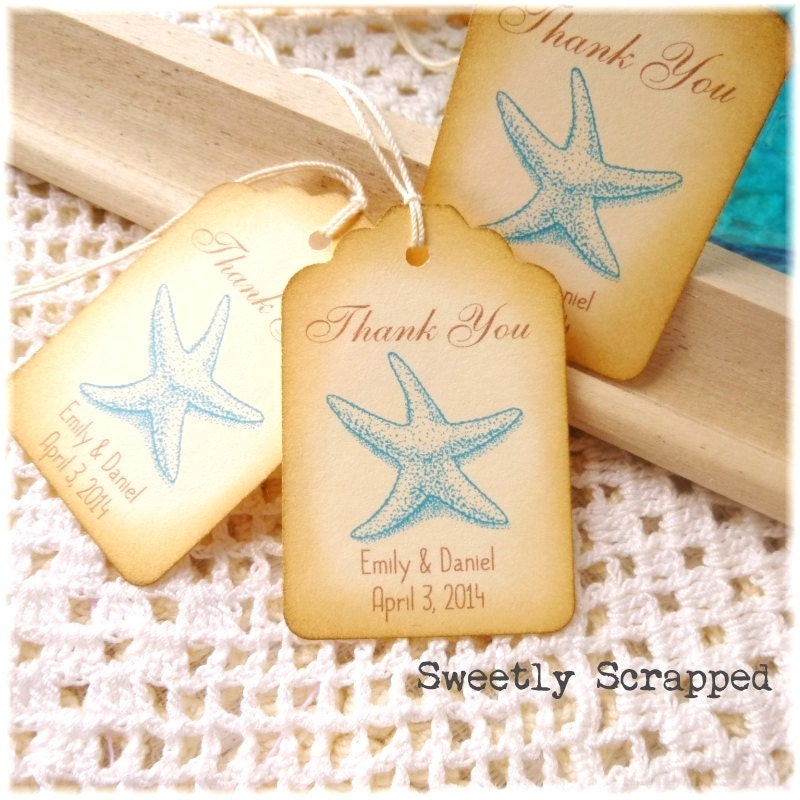 Starfish Thank You Tags