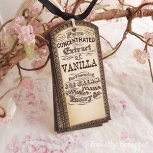 Vintage Label, Vanilla Extract, Baking Tags, Vintage Look, Wedding Vanilla Labels, Bridal Shower, Baking, Cooking, Homemade Vanilla Extract