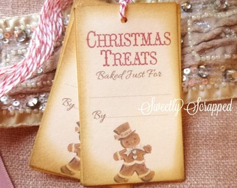 Gingerbread Man, Christmas Treats Tags, Christmas Cookies, Cookie Swap