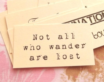 17 Different Journal Prompts, Creative Life, Scrapbooking, Journaling, Cardmaking, Not All Who Wander are lost, Quote Cards, Planner Papers