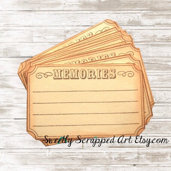 MEMORIES Journaling Box lined Vintage Inspired / Etsy