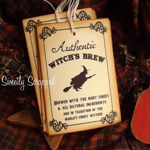 Authentic Witch&#39;s Brew Labels, Halloween, Tag, Tags 6