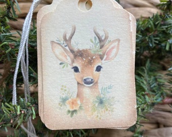 DEER TAGS. Gift Wrap. Packaging. Favor Tags.