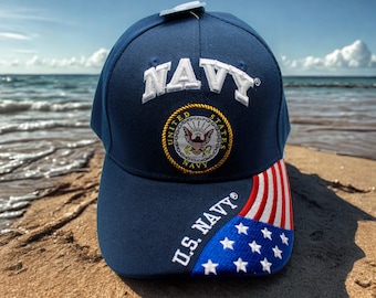 アメリカ海軍の帽子。海軍キャップ、退役軍人用帽子。海軍の帽子