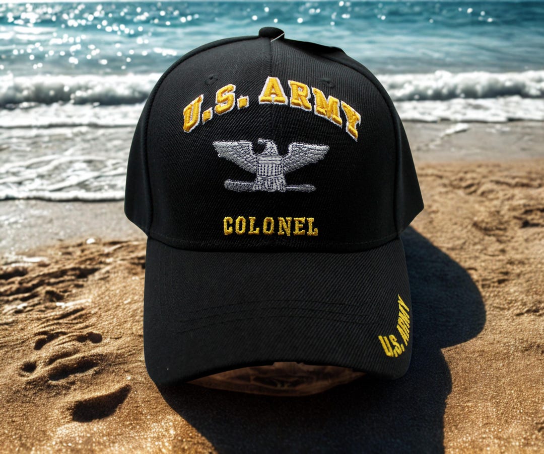 U.S Army Colonel Hat. Colonel Embroidered Army Hat. Official Licensed U ...
