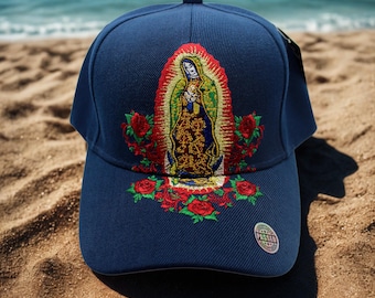 WOMENS Men's Unisex VIRGEN De GUADALUPE Virgin Mary Red Rose