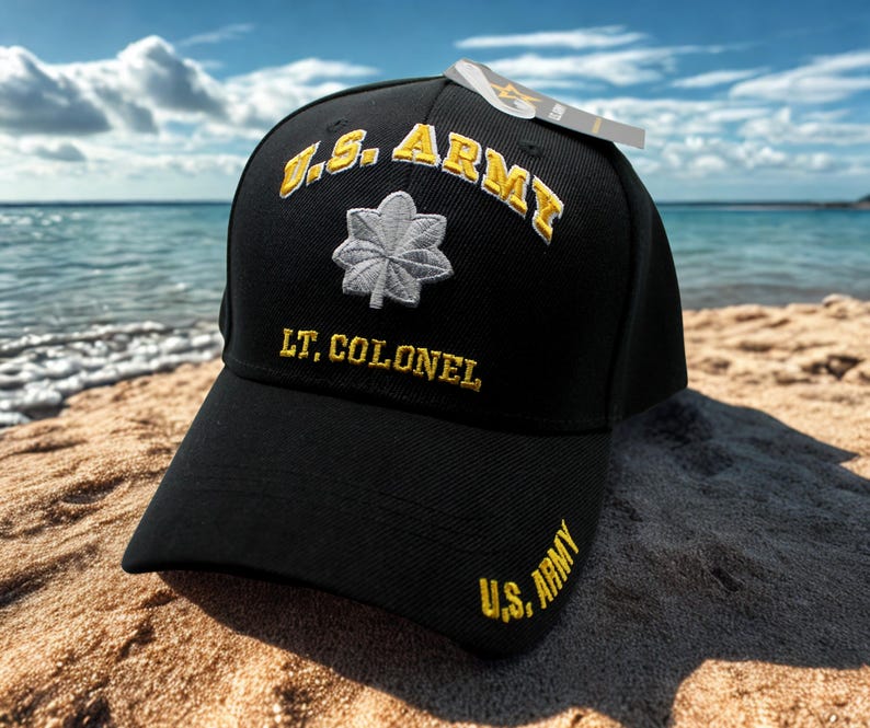 Lt Colonel Hat. Black Hat. US Army Hat, Official Licensed U.S Army Hat ...