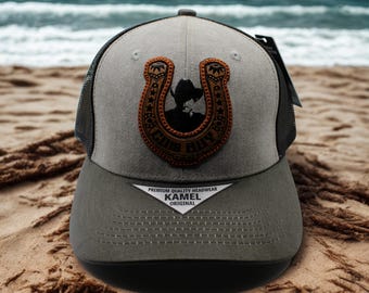 Rodeo Style Trucker Cap, Western Cowboy Hat, Country Ranch Mesh Snapback with Wild West Patch, Cowboy Trucker Hat, Hunting Cap, Texas Cap