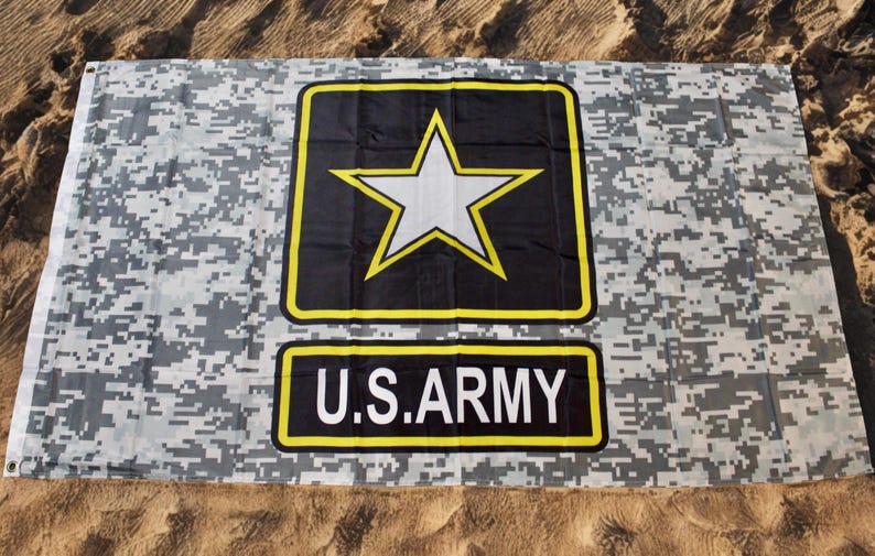 U.S. Army Flag 3x5. Digital Camo Military Banner With Star Logo ...
