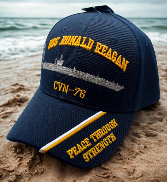 USS Ronald Reagan CVN-76 Veteran Hat. Navy Ship Cap With