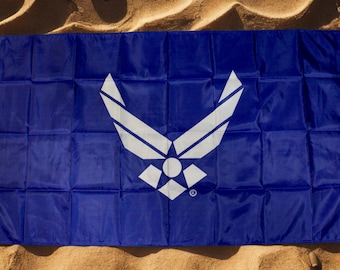 U.S. Air Force Blue Flag 3x5 Ft – Blue Military Banner. Official U.S Air Force Flag for Veterans. Air Force Flag. USAF logo Flag.