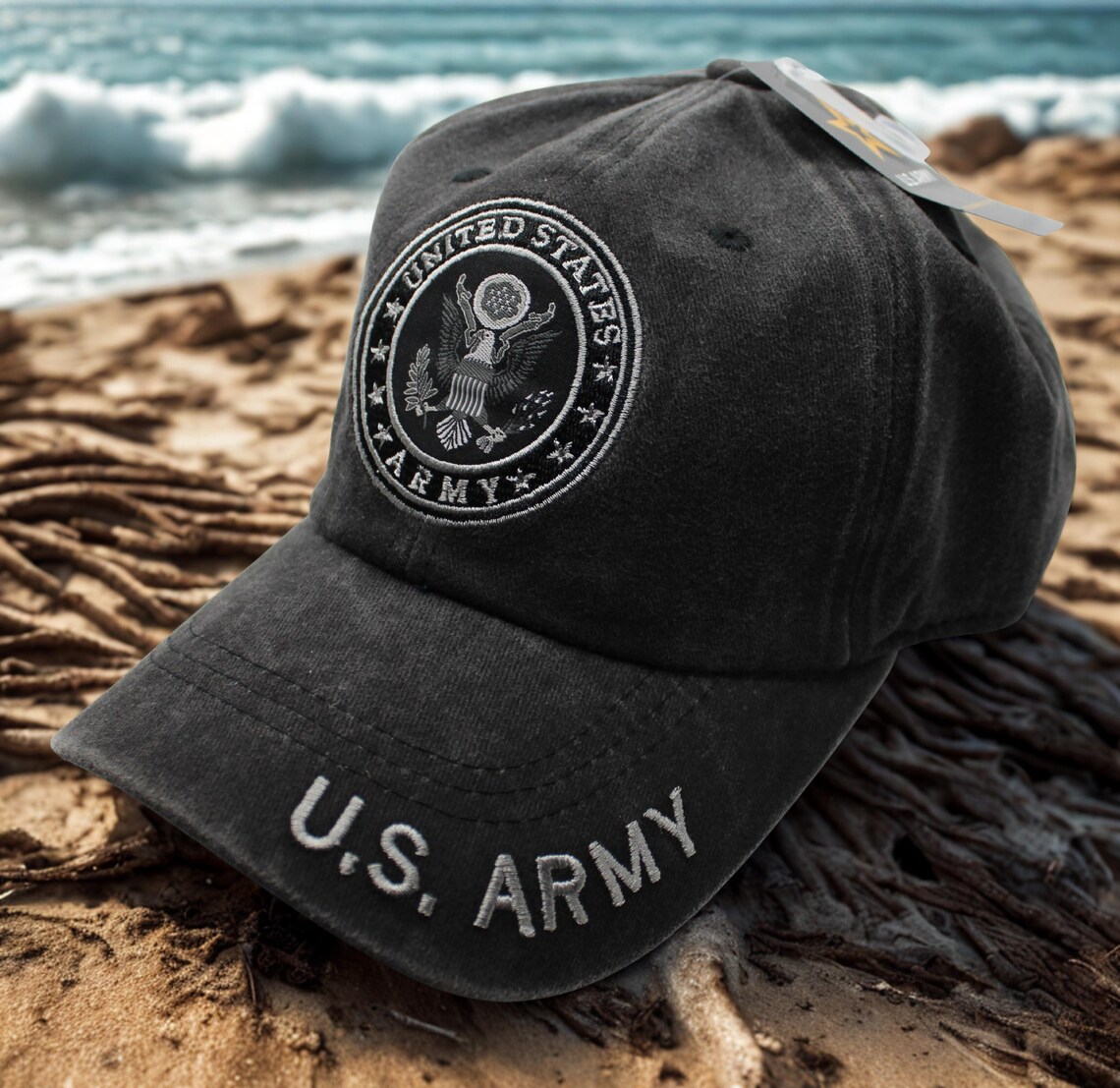 Service Hat U.S. Army Hat. Army Adjustable Black Hat. Army Cap, Military Service ...
