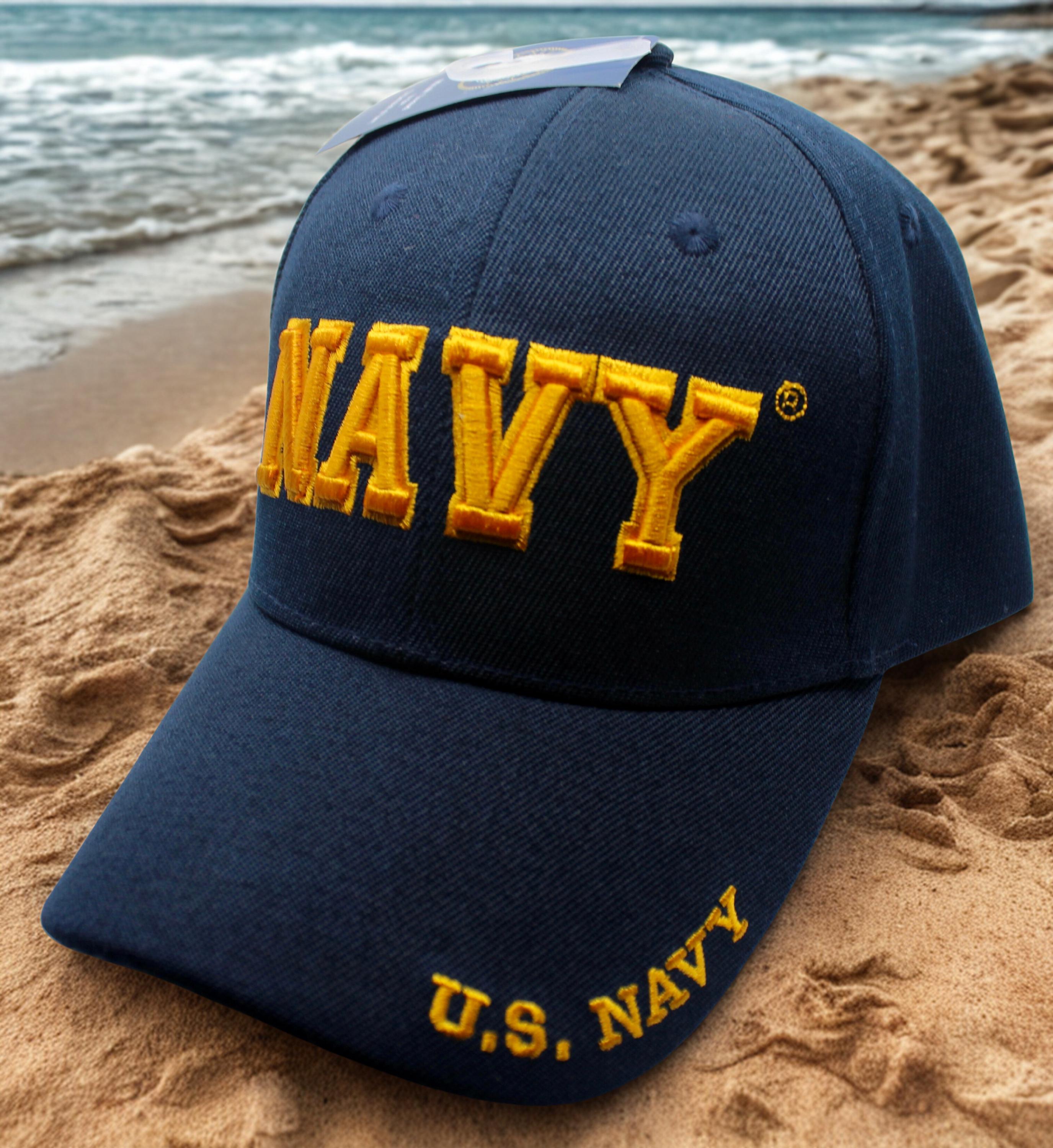 Service Hat U.S Navy Adjustable Hat. Navy Blue Cap, Military Service Hat. US Navy ...