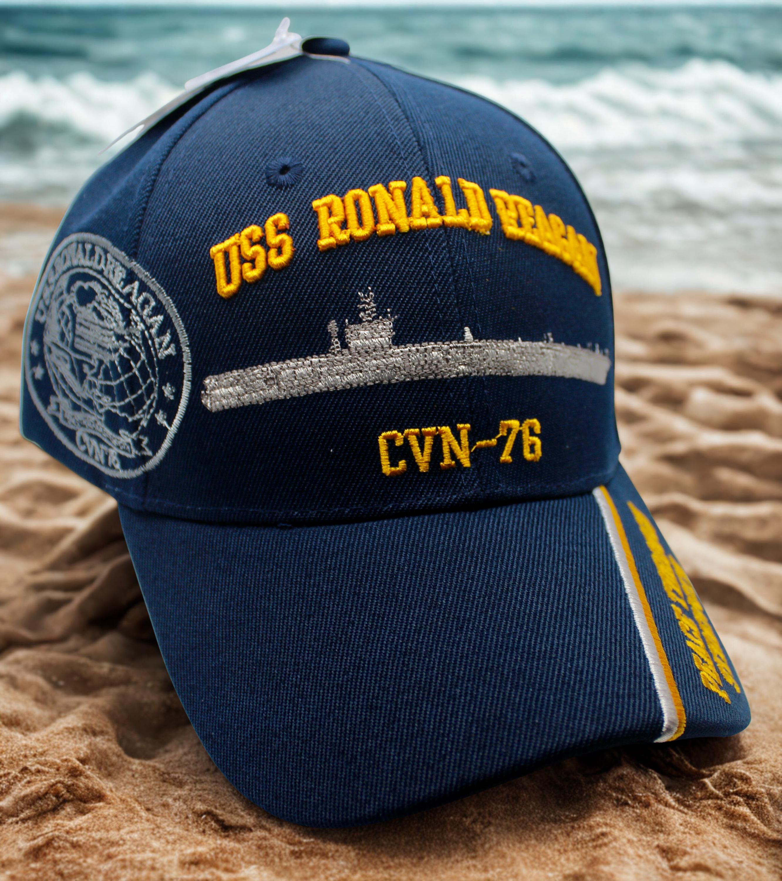 USS Ronald Reagan CVN-76 Veteran Hat. Navy Ship Cap With