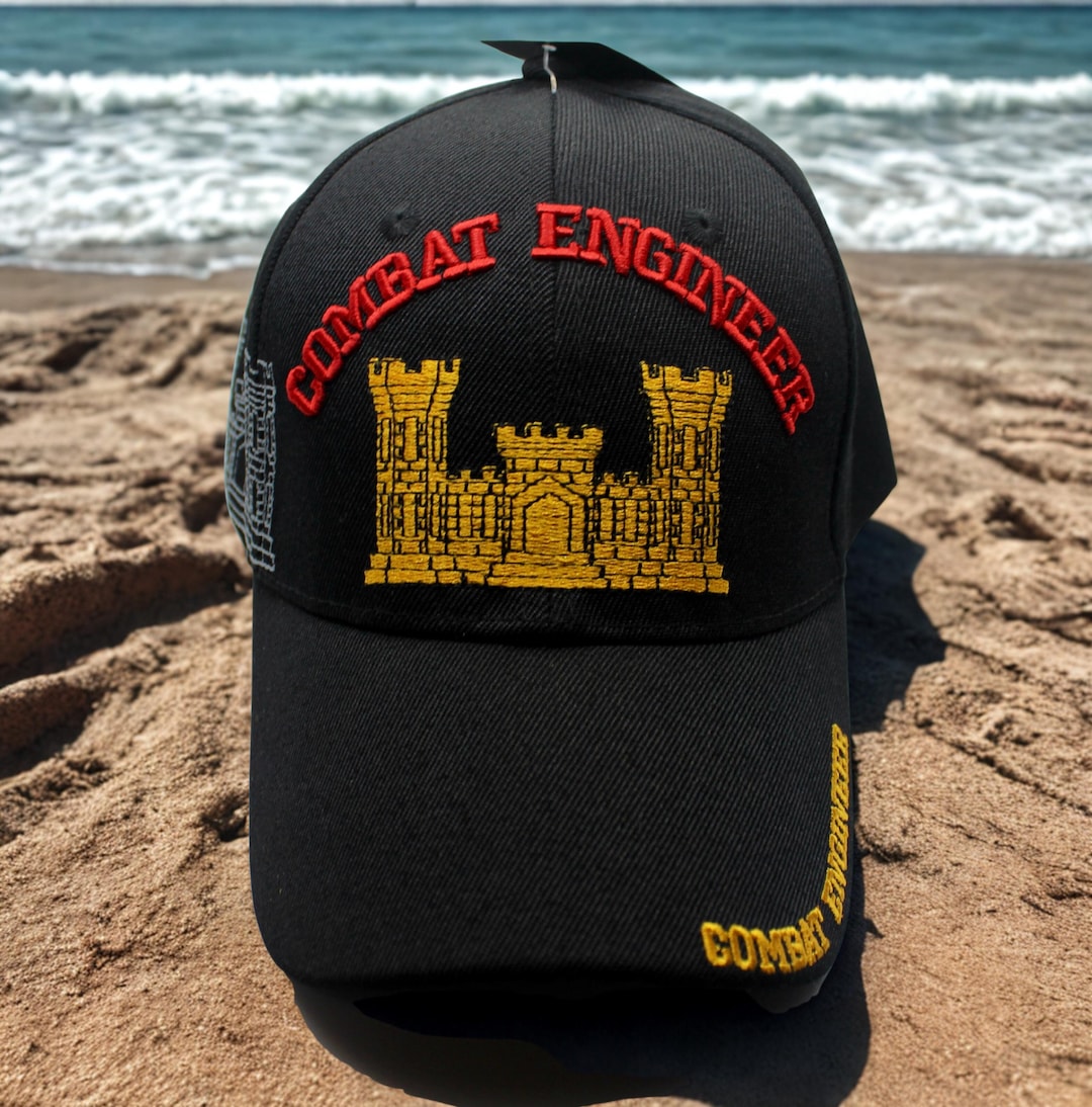 U.S Army Combat Engineer Hat. U.S. Army Hat. Black Army Cap, Official ...