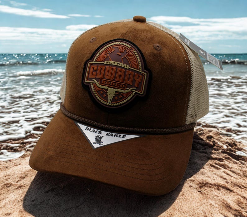 Rodeo Style Trucker Cap, Western Cowboy Hat, Country Ranch Mesh ...