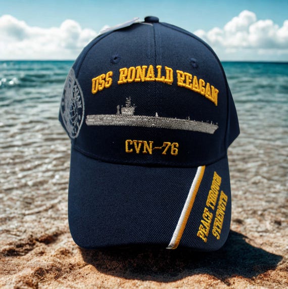 USS Ronald Reagan CVN-76 Veteran Hat. Navy Ship Cap With