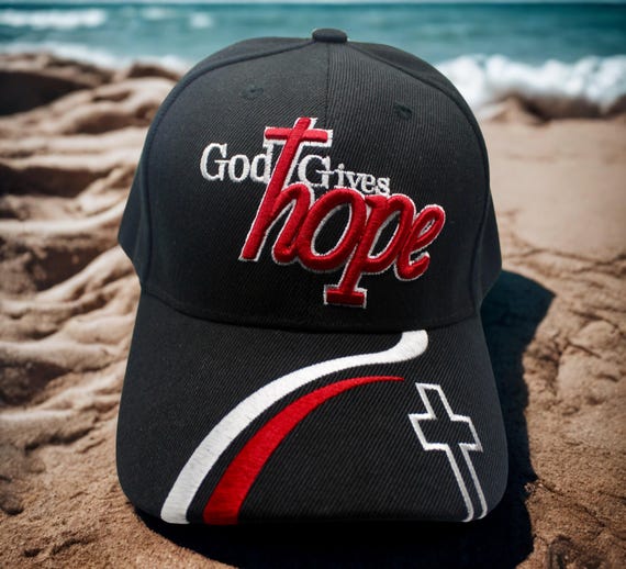God Gives Hope Hat. Jesus Christ Baseball Cap, God Gives  display picture 2