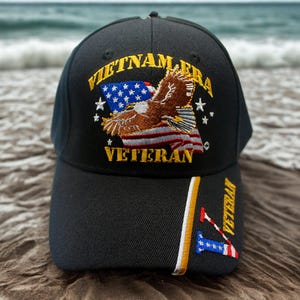 Vietnam-Era-veterankappe, Vietnamkrieg-veteran-Baseball-schwarze Kappe, U.S. Vietnam veterankappe, Vietnam veteranhut, Vaterländisches Vietnam Vet geschenk