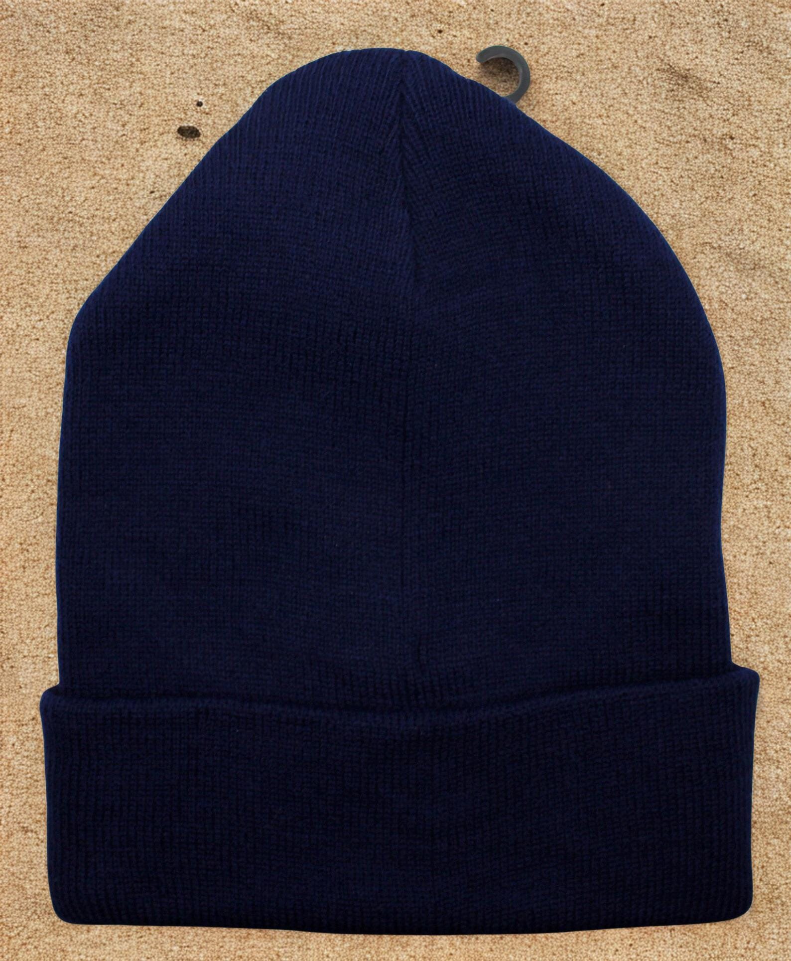 Dallas Beanie Blue. Warm Soft Knit Hat. Unisex Winter Beanie. Cozy