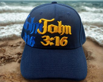 Cappello Berretto Baseball Rosa John 3:16 Scritta Ricamata Logo