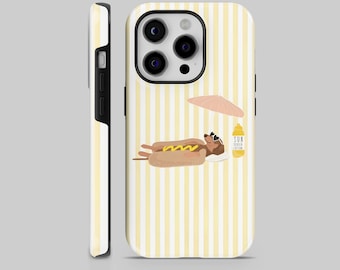 Funda resistente de verano HOT DOGGO para iPhone 17 Pro Max 17 Pro 17 / Samsung S25 Ultra S25+ S25 / Google Pixel 10 Pro XL 10 Pro