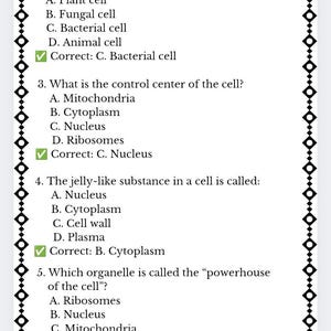 Cell Structure and Function | Printable Biology Notes PDF | Labeled ...