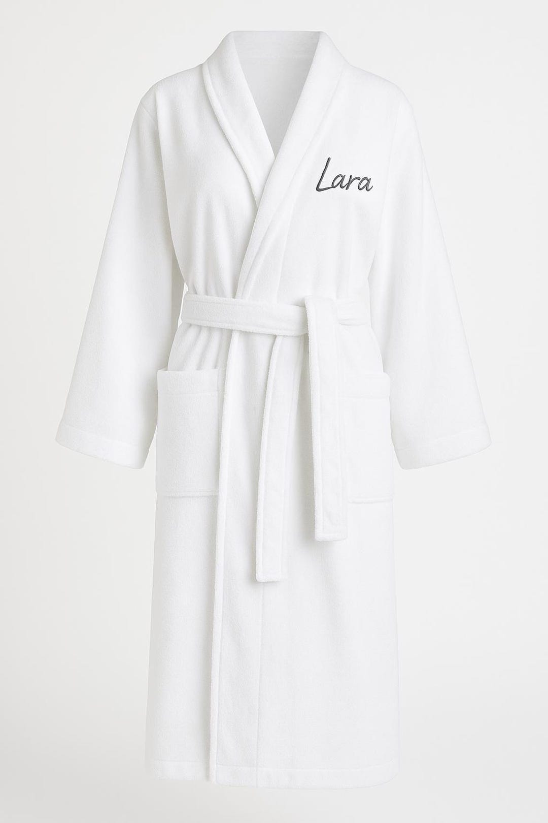 Personalized Robe Personalized Cotton Bathrobe - Custom Embroidered Robe - Unisex Spa ...