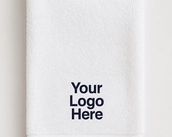 Personalized Cotton Towel - Logo Embroidered - Custom Embroidered Towel - Embroidered Hand Bath Towels - Wedding Gift - 100% Cotton