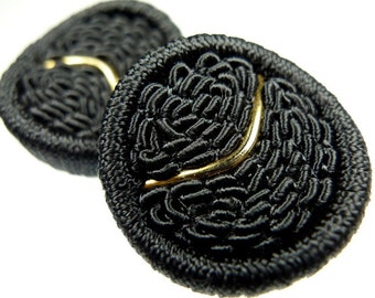 Buttons, grey thread 2 pcs