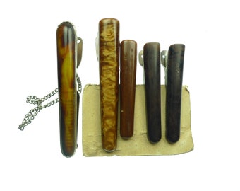 Old fur coat pins plastic