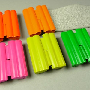 Vintage Neon Gürtelschnallen, für dehnbar elastisch, ineinander greifend