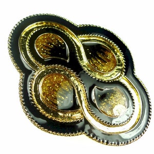 Belt buckles, vintage enameled