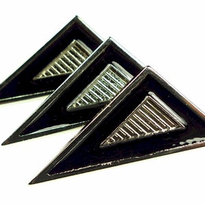 Triangle metal buttons, 3pcs large image 1