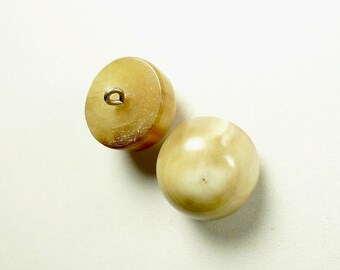 Real horn chunky buttons 2 pcs