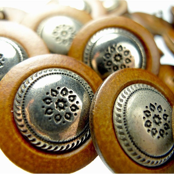 Faux Leather Buttons Etsy