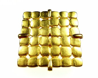 Belt buckles, vintage gold tone metal CINCH