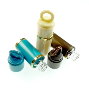 Vintage Perfume Bottle Pendant: 5ml Glass Vial