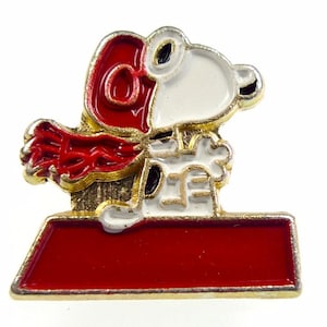 Snoopy metal button, the pilot collectible enamel from JHB 2pcs
