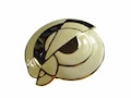 Belt buckles, cream vintage enameled gold tone metal