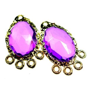 Purple stone dangles 2