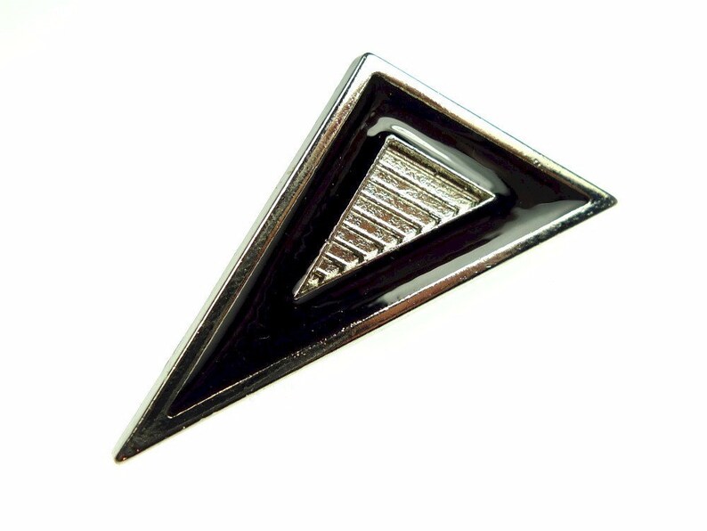 Triangle metal buttons, 3pcs large image 2