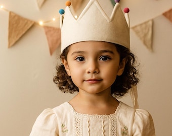 Fabric Crown – Easy PDF Pattern in 3 Sizes! Sewing directions, Perfect for Play, Parties & Little Royals, DIY, toddlers to adult size