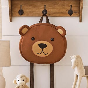 Wzór na plecak w kształcie misia: samouczek DIY na plecak dla dzieci (pobierz plik PDF)