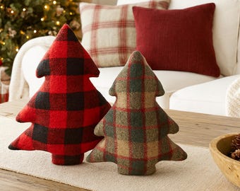 Tree Pillow Sewing Pattern: Christmas Decor DIY (PDF Pattern, 2 Sizes)