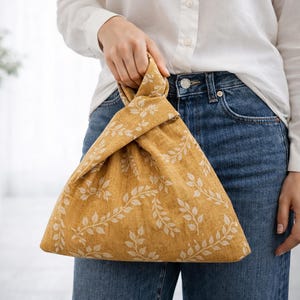 Patrón de costura para bolso con nudo: diseño reversible, ideal para principiantes (patrón en PDF), 2 tamaños.