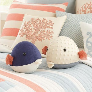 Puffer Fish Soft Toy Pattern – Easy PDF Sewing Tutorial for Beginners | DIY Nautical Nursery Decor & Perfect Baby Gift, nautical nursery