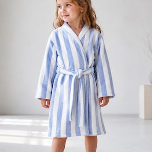 Kids Bathrobe Sewing Pattern PDF, Classic Wrap Front Children’s Robe, Unisex Dressing Gown Sizes 2–12, Photo Tutorial