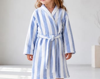 Kids Bathrobe Sewing Pattern PDF, Classic Wrap Front Children’s Robe, Unisex Dressing Gown Sizes 2–12, Photo Tutorial