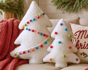 Padrão de costura para almofada de árvore: decoração de Natal faça você mesmo (padrão em PDF, 2 tamanhos)